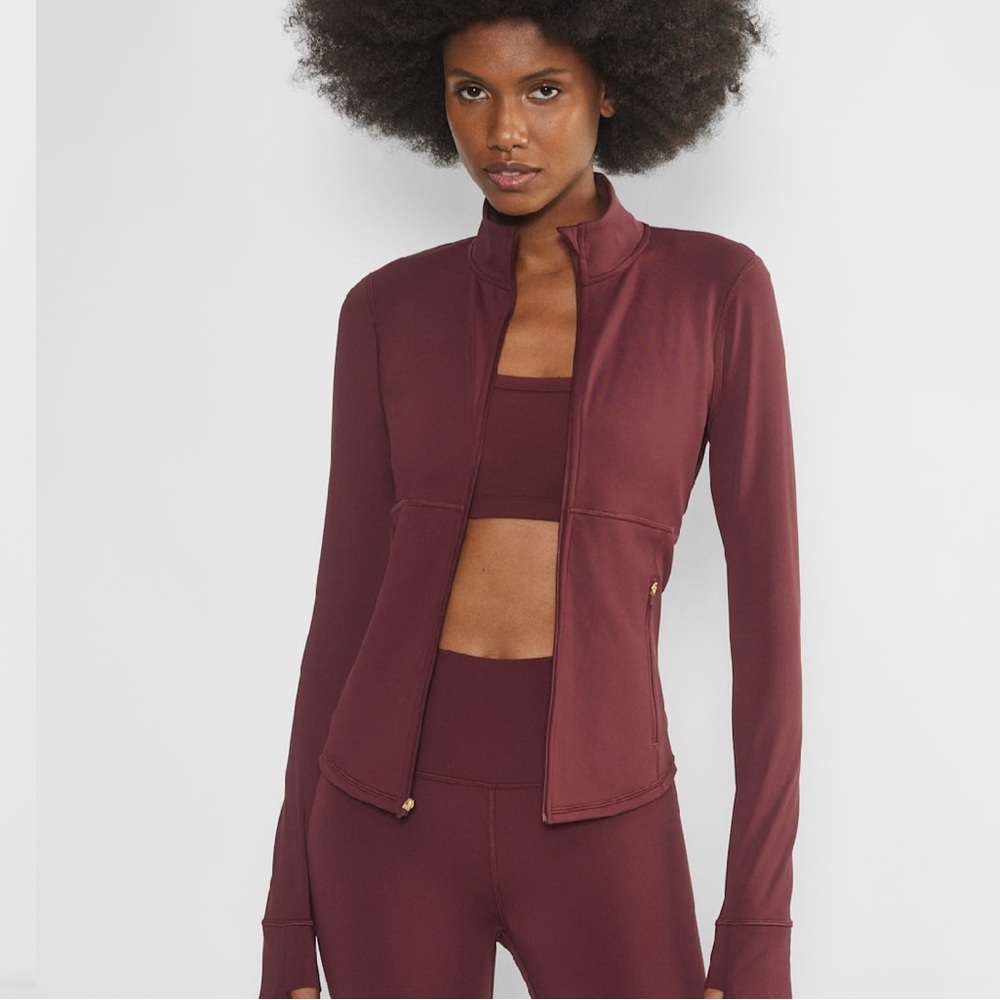 Aritzia Golden Heat Form Relay Zip-Up